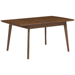 Lyncott Extendable Dining Table side angle - mid-century extension dining table by Ashley - Whats New Furniture Portland OR