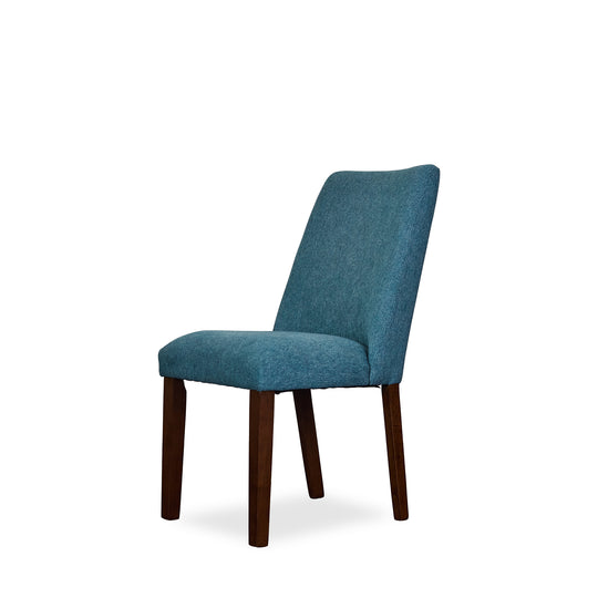 Lyncott Dining Chair in Blue angle - upholstered dining chair by Ashley - Whats New Furniture Portland OR