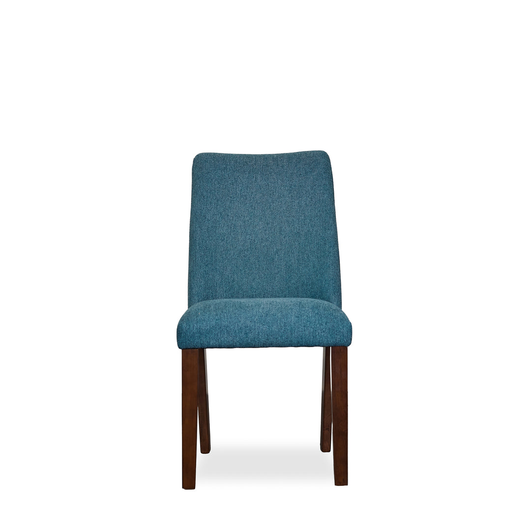 Lyncott Dining Chair in Blue front - upholstered dining chair by Ashley - Whats New Furniture Portland OR