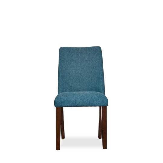 Lyncott Dining Chair in Blue front - upholstered dining chair by Ashley - Whats New Furniture Portland OR