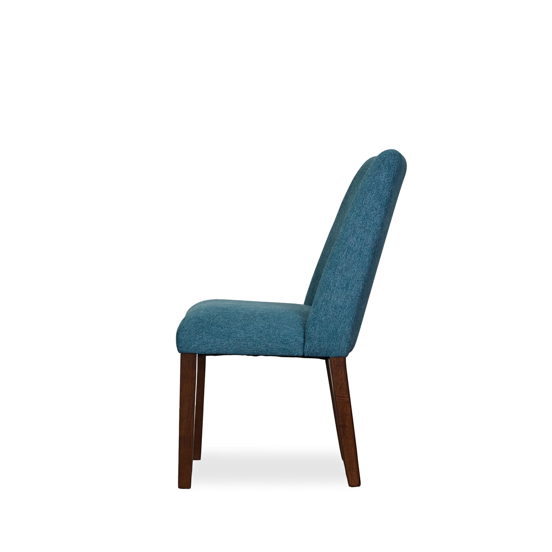 Lyncott Dining Chair in Blue side - upholstered dining chair by Ashley - Whats New Furniture Portland OR