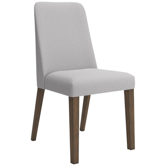 Lyncott Dining Chair in Grey angle - upholstered dining chair by Ashley - Whats New Furniture Portland OR