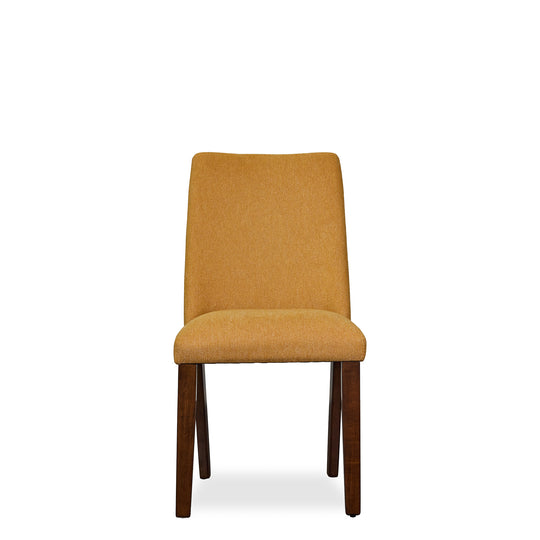 Lyncott Dining Chair in Mustard front - upholstered dining chair by Ashley - Whats New Furniture Portland OR