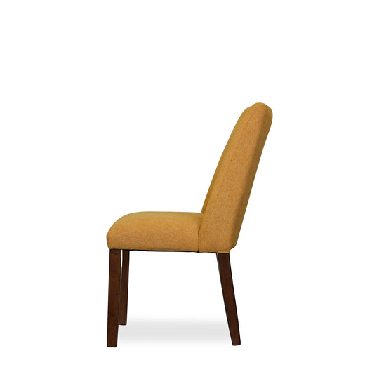 Lyncott Dining Chair in Mustard side - upholstered dining chair by Ashley - Whats New Furniture Portland OR