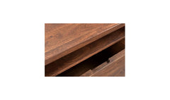 Madagascar Nightstand in Brown alternate detail - brown live edge acacia nightstand by Moe&
