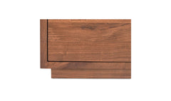 Madagascar Nightstand in Brown front angle - brown live edge acacia nightstand by Moe&