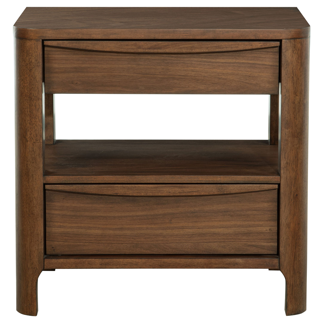 Maderia 2-drawer Nightstand Bedside Table Walnut - What&