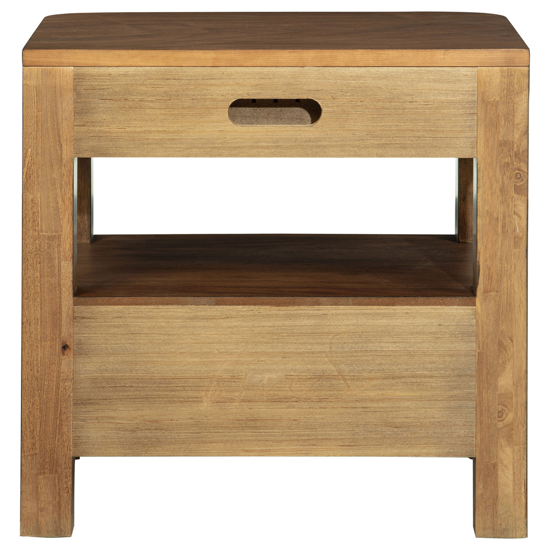 Maderia 2-drawer Nightstand Bedside Table Walnut - What&