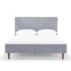 Madison Queen Bed Frame in Dine Dark Grey - queen upholstered bed frame private label - Whats New Furniture Portland OR