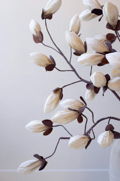 Faux Magnolia Branches with Buds, 38-Inch Stem — view 3