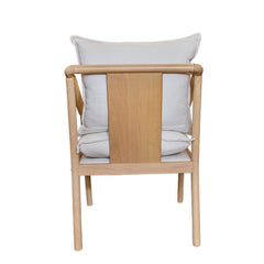 Magnolia Wood Occassional Chair with Cushions detail view 2 - Whats New Furniture - Portland, Oregon