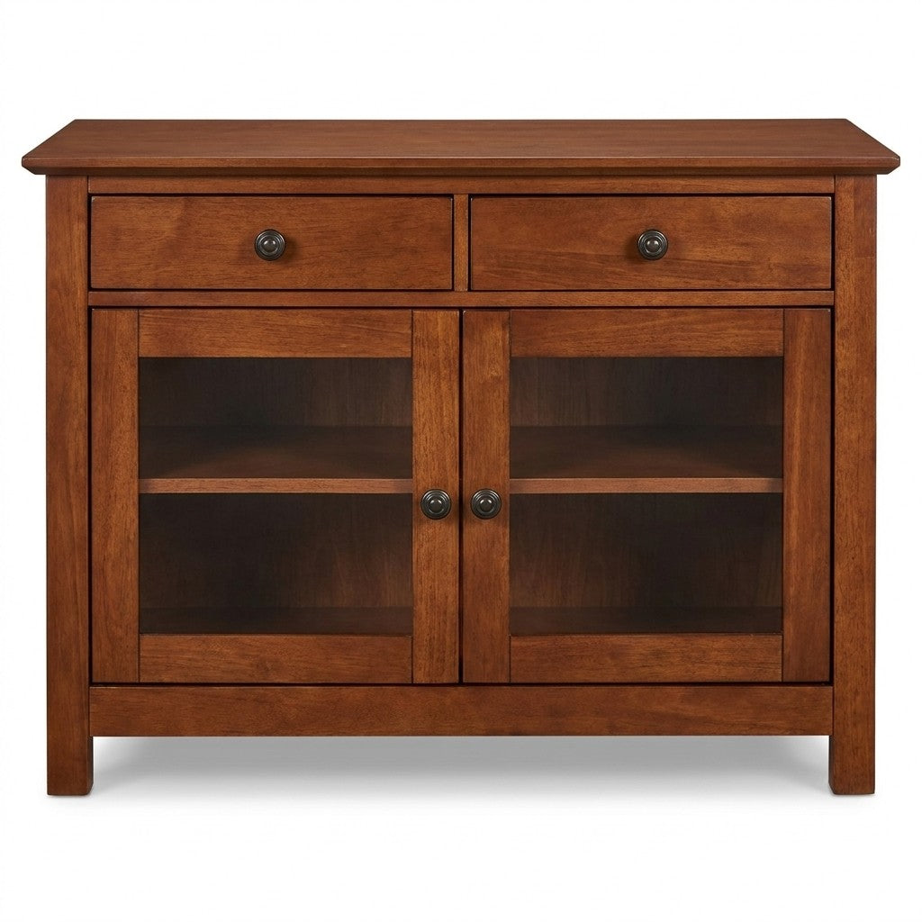Mahogany Entertainment Center - consignment furniture Portland