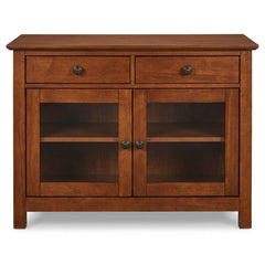 Mahogany Entertainment Center - consignment furniture Portland
