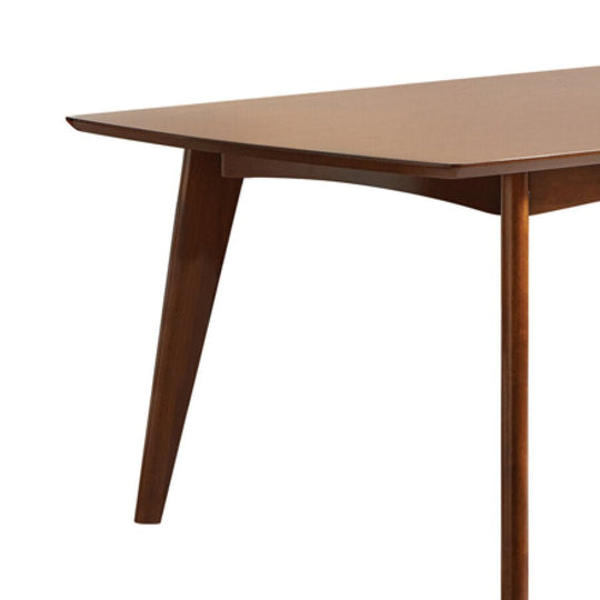 Malone Large Dining Table in walnut side angle - extendable walnut dining table by Coaster - Whats New Furniture Portland OR