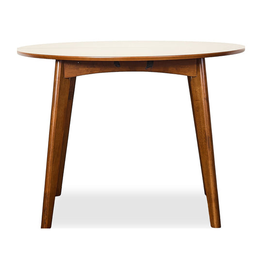 Malone Small Extendable Dining Table in walnut - extendable round dining table by Coaster - Whats New Furniture Portland OR