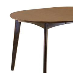 Malone Small Extendable Dining Table in walnut lifestyle setting - extendable round dining table by Coaster - Whats New Furniture Portland OR