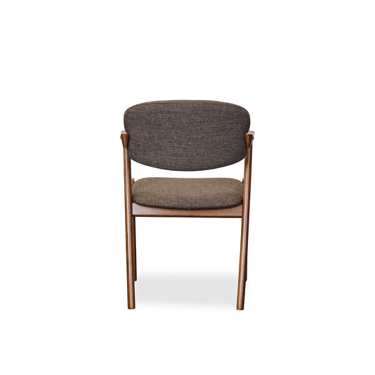 Malone Dining Chairs in walnut back view - Danish mid-century dining chair by Coaster - Whats New Furniture Portland OR