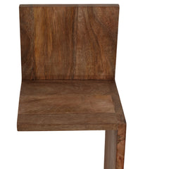 Mango Wood Zig Zag Wall Shelf 33" wood joint detail close up - wall shelf by Sagebrook Home - Whats New Furniture Portland OR