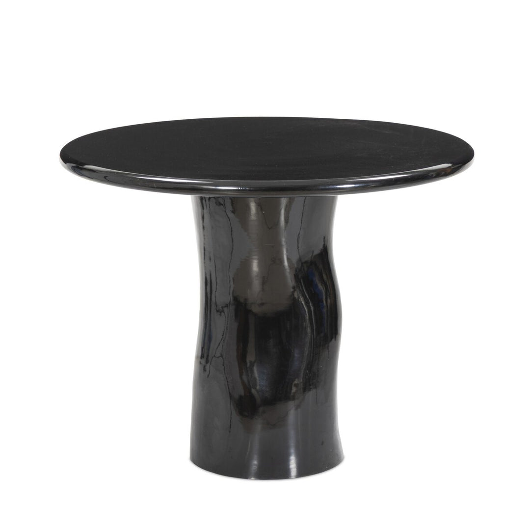 Manon Dining Table Glossy Black Cast Aluminum - Dining Table by Four Hands - What&