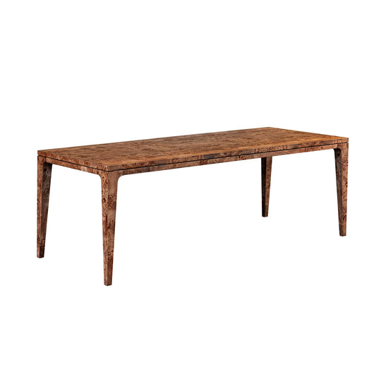 Mappa Dining Table in Dark Burl mango wood veneer burl tabletop detail - dining table by LH Imports - Whats New Furniture Portland OR