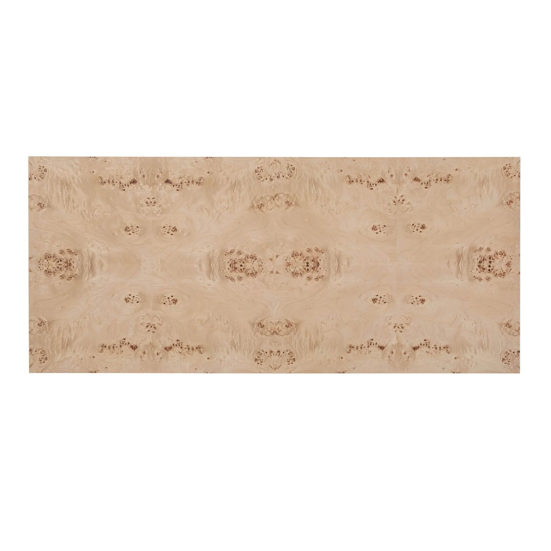 Mappa Dining Table in Light Burl mango wood veneer burl veneer closeup - dining table by LH Imports - Whats New Furniture Portland OR