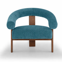 Marquam Accent Chair in Moss Turquoise - studio - What&