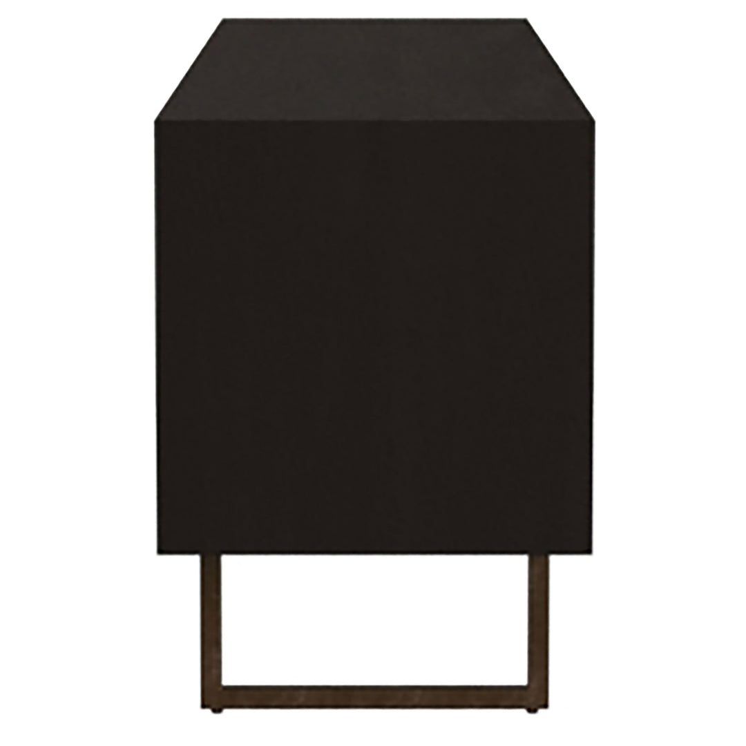 Marsden 2-door Mango Wood 70-inch TV Stand Charcoal Black - What&