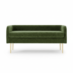 Marsha Velvet Bench in Dainty Green - velvet bench by NPD - Whats New Furniture Portland OR