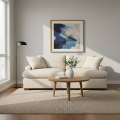 Martha Queen Sofa Bed in Sand back view - queen sleeper sofa by LH Imports - Whats New Furniture Portland OR