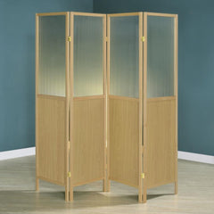 Mattison 4 Panel Room Divider detail view - Whats New Furniture - Portland, Oregon