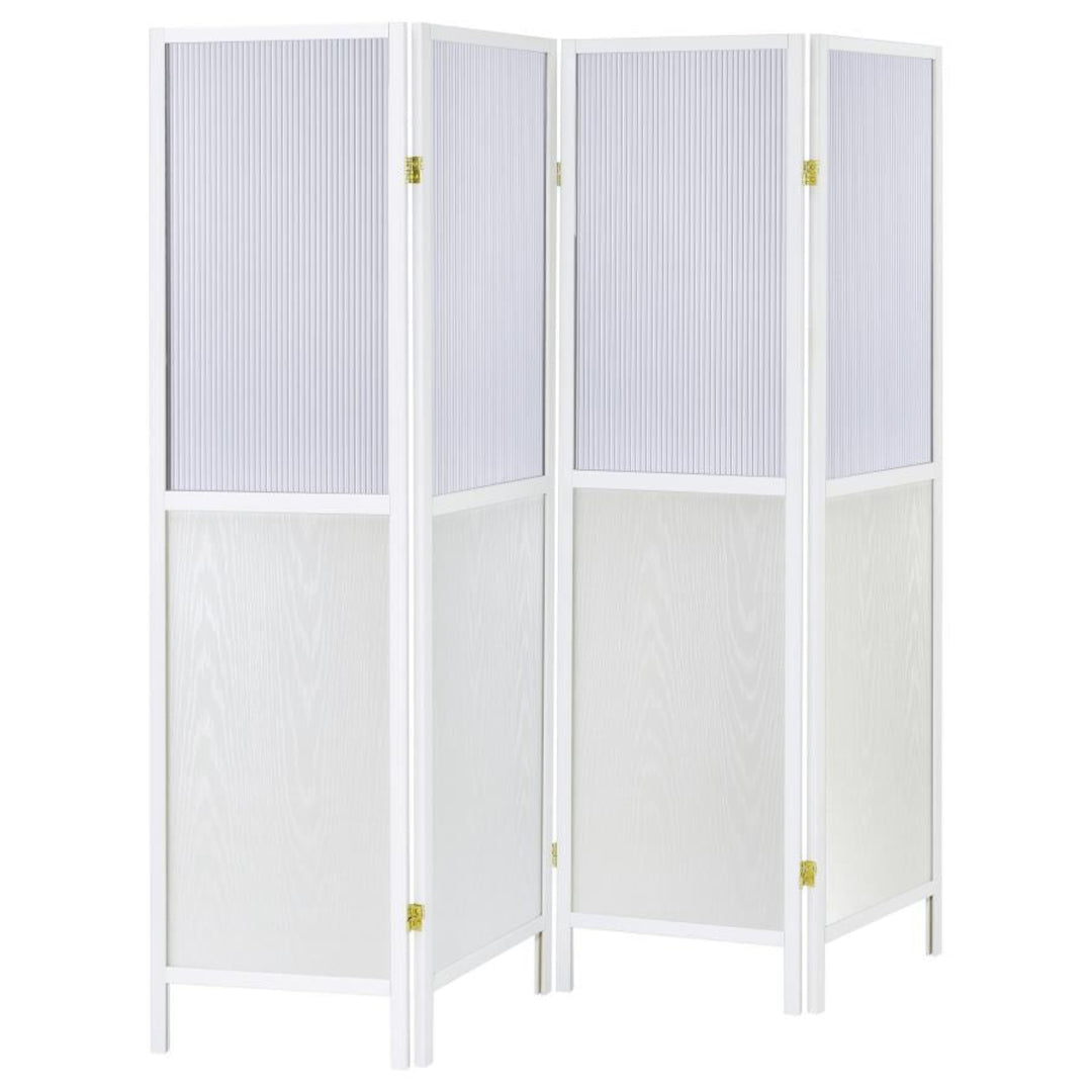 Mattison 4 Panel Room Divider detail view 3 - Whats New Furniture - Portland, Oregon