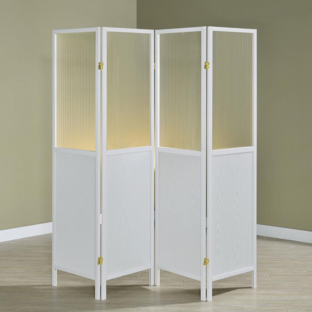 Mattison 4 Panel Room Divider detail view 4 - Whats New Furniture - Portland, Oregon