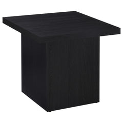 Max 2-piece Rectangular Coffee and End Table Set Black - What&