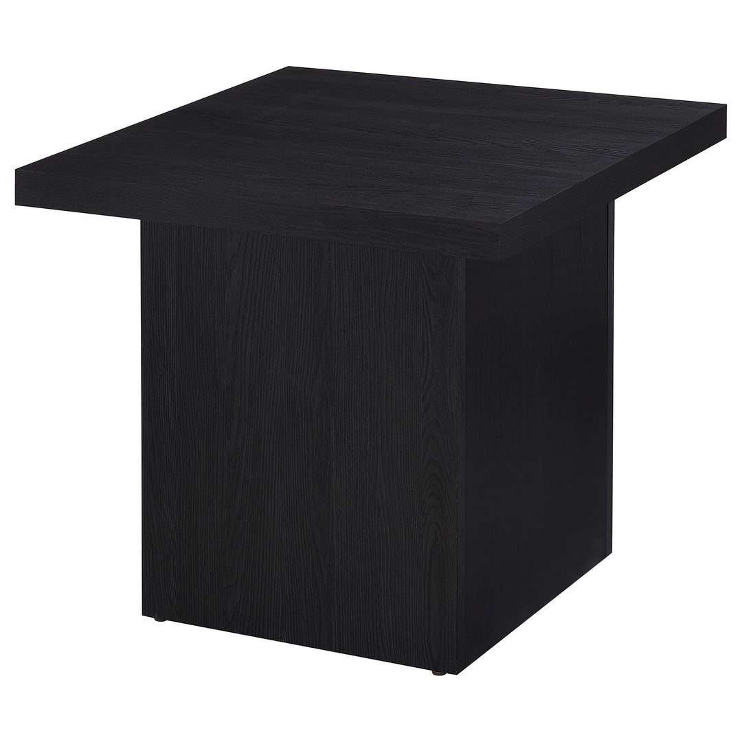 Max 2-piece Rectangular Coffee and End Table Set Black - What&