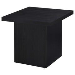 Max 2-piece Rectangular Coffee and End Table Set Black - What&