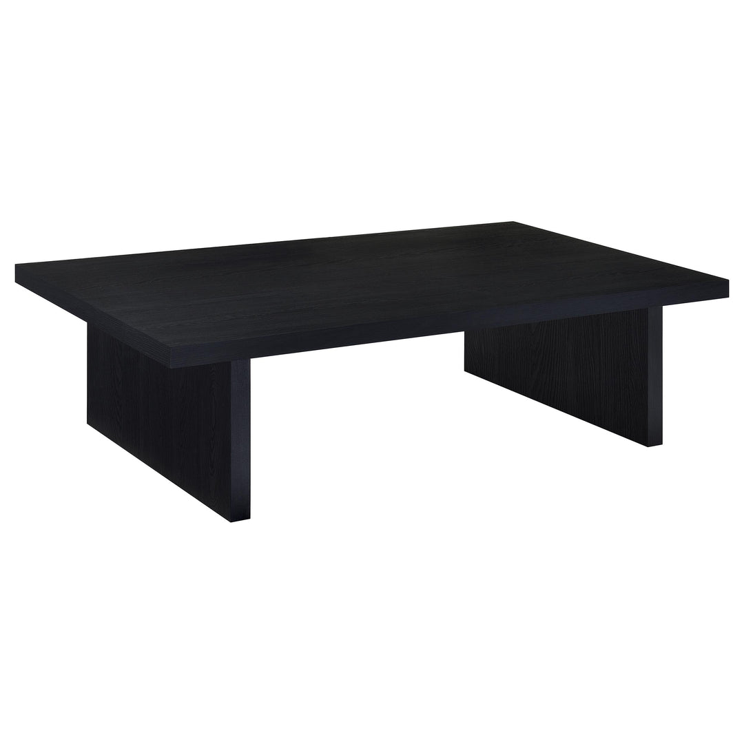 Max 2-piece Rectangular Coffee and End Table Set Black - What&