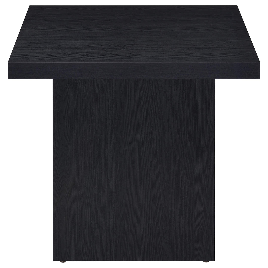 Max 3-piece Rectangular Coffee and End Table Set Black - What&