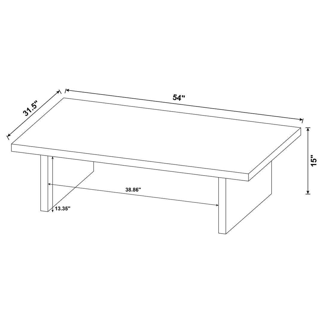 Max Rectangular Engineered Laminate Coffee Table Black - What&