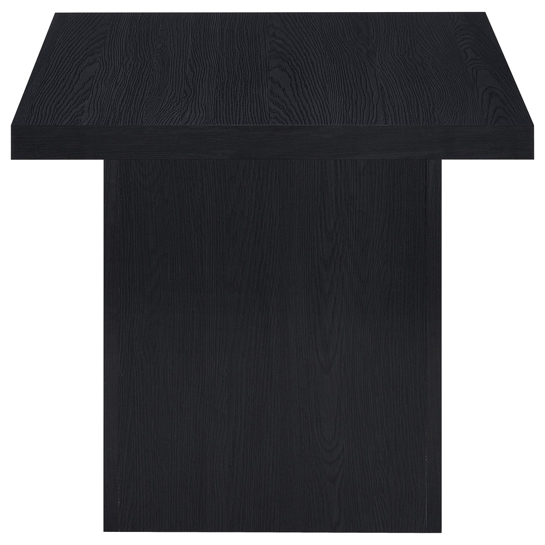 Max Square Engineered Laminate End Side Table Black - What&