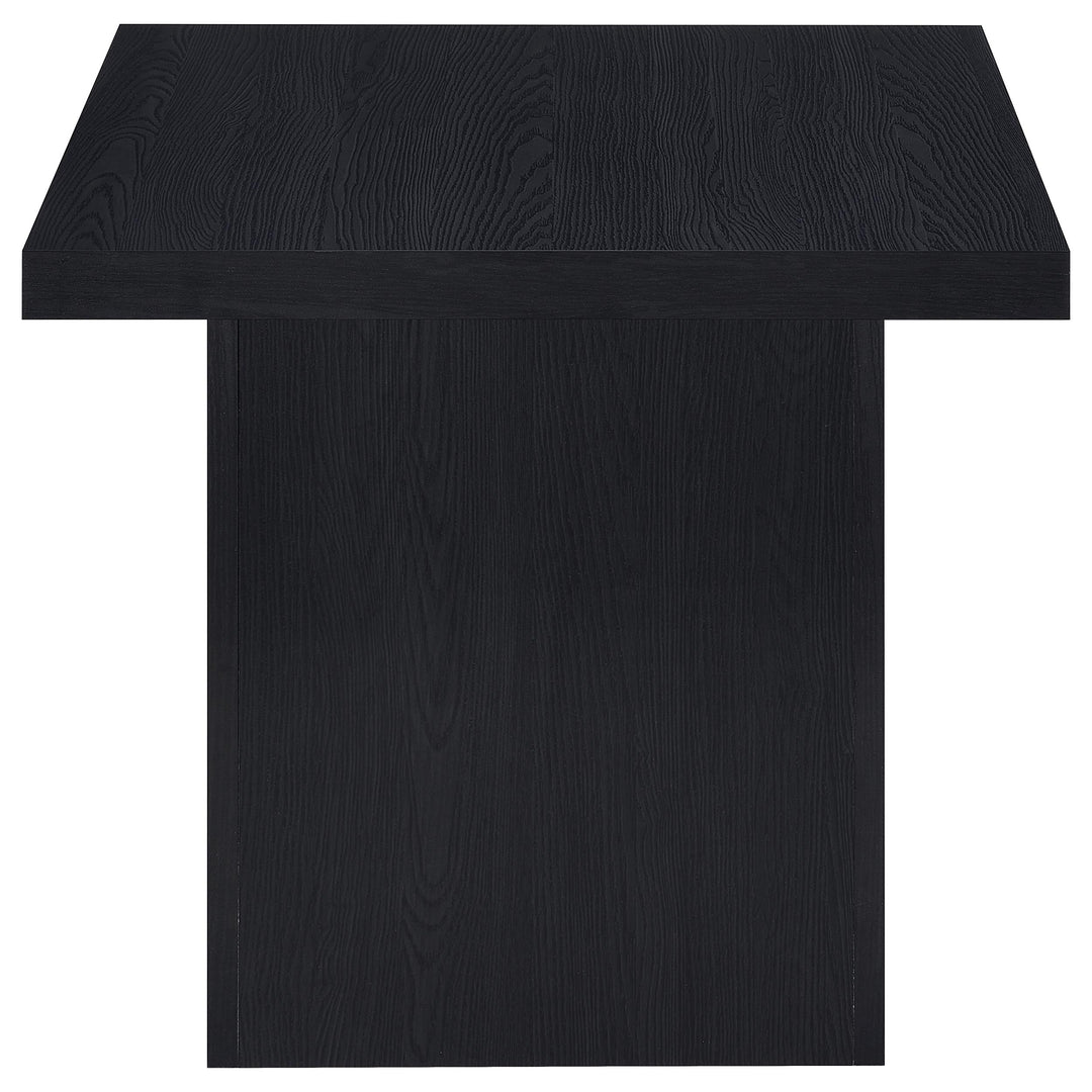 Max Square Engineered Laminate End Side Table Black - What&