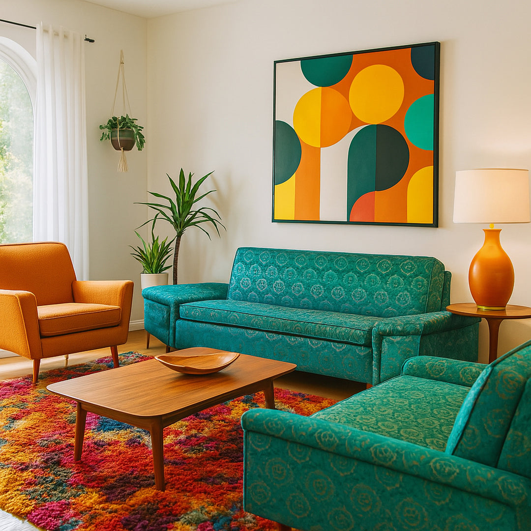 Mid - Century Modern 2 Piece Sectional detail view 4 - Whats New Furniture - Portland, Oregon