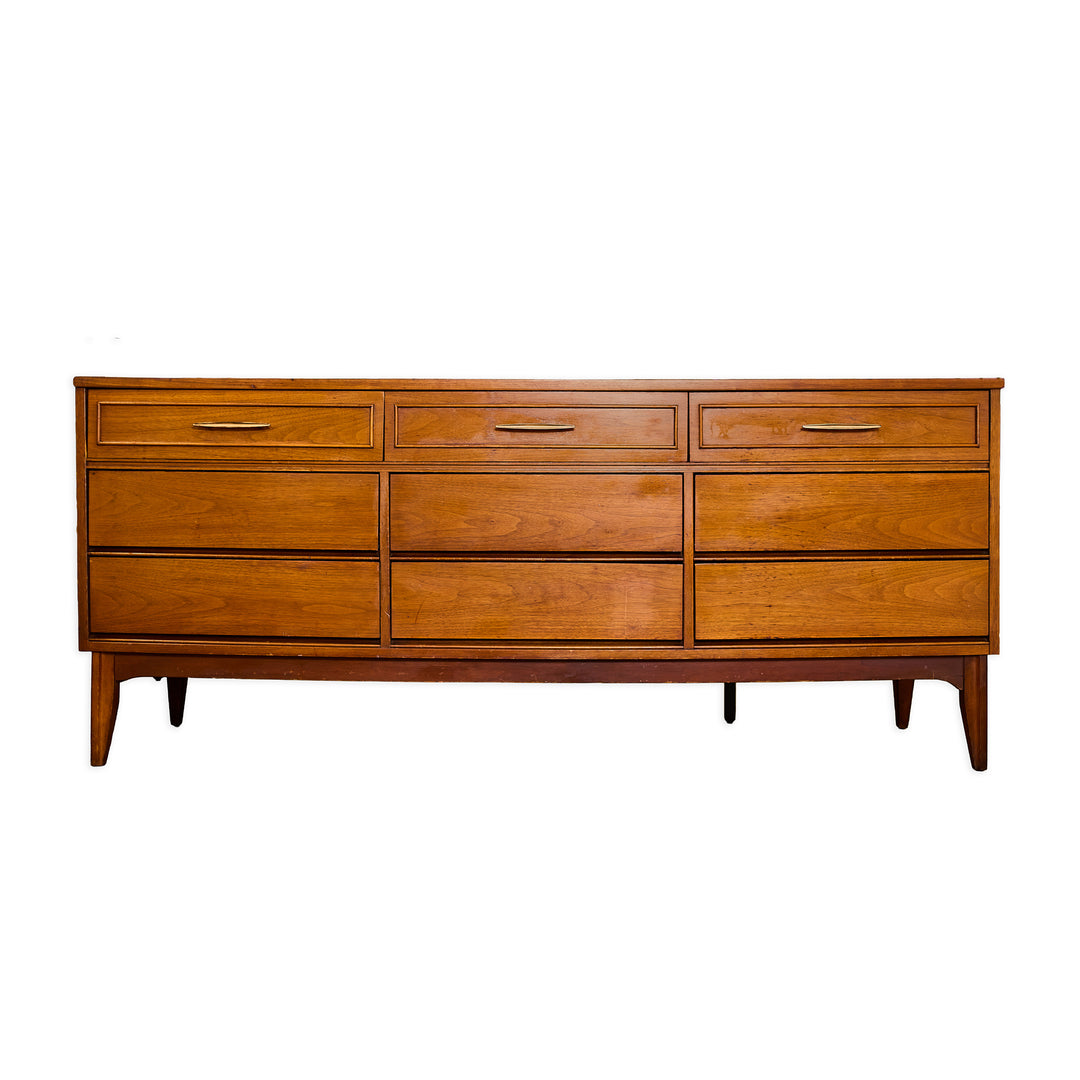Mid - Century Modern 9 Drawer Dresser - Whats New Furniture - Portland, Oregon