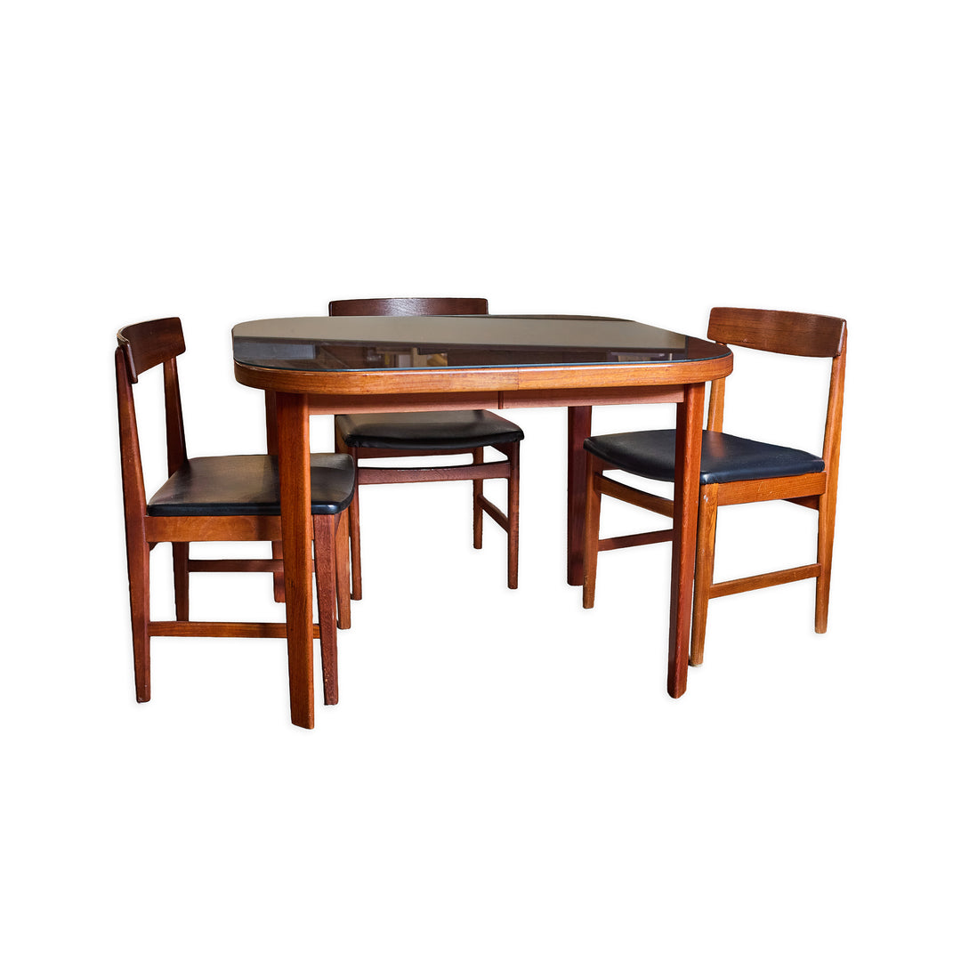Mid - Century Modern Dining Table with 6 chairs - Whats New Furniture - Portland, Oregon