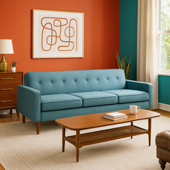 Mid Century Modern Sofa detail view 2 - Whats New Furniture - Portland, Oregon