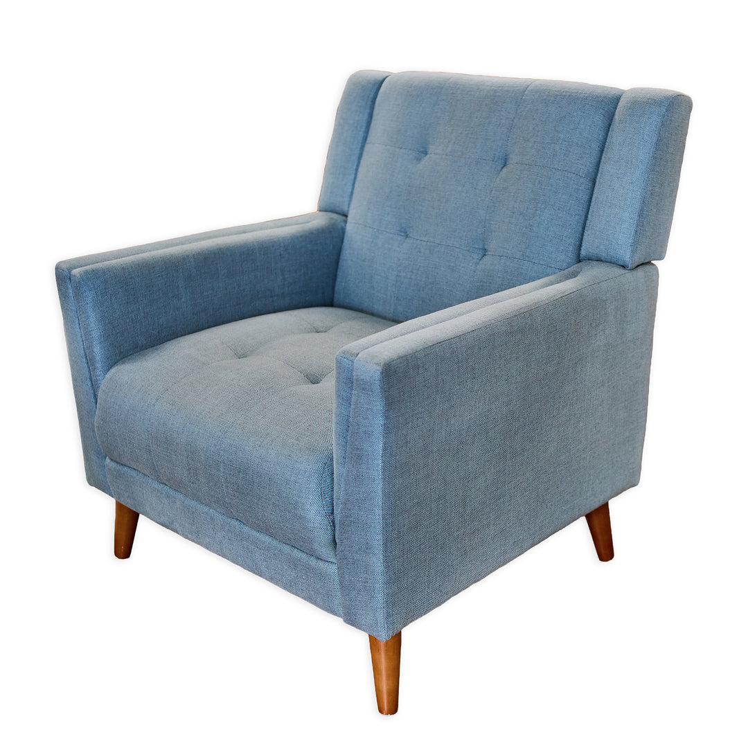 Mid - Century Modern Tufted Accent Chair detail view - Whats New Furniture - Portland, Oregon