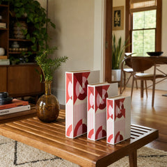 MDF &amp; Canvas Book Storage Boxes, Set of 3 styled in a Portland living room - What&