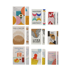 MDF &amp; Canvas Book Storage Boxes Set of 3 - all 8 multicolor style options - Creative Co-Op - What&