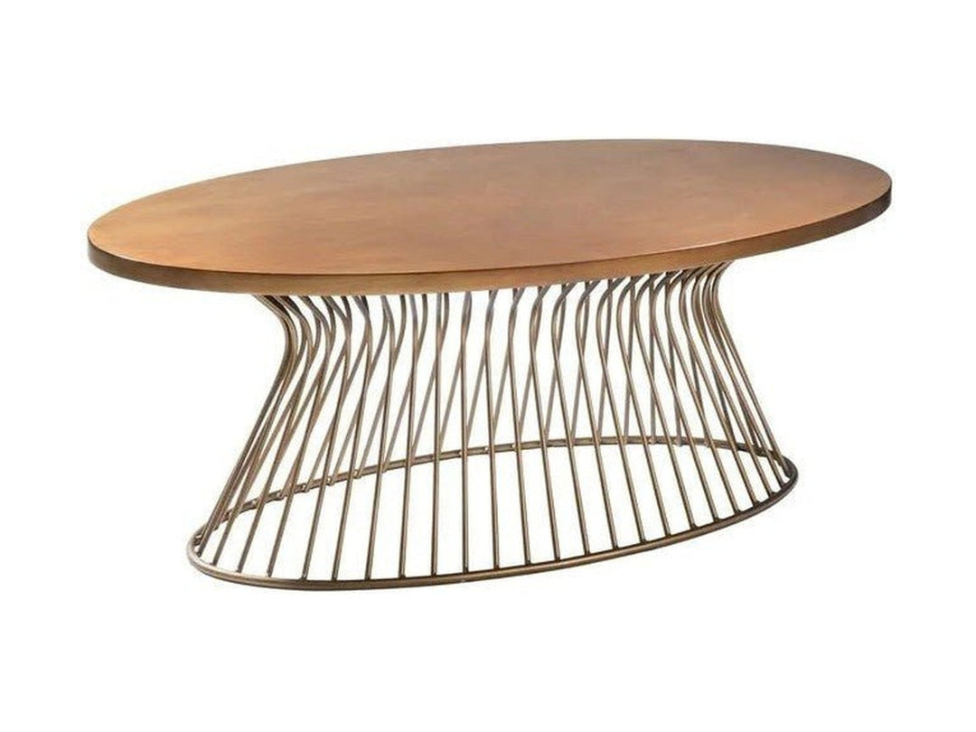 Mercer Coffee Table in Bronze - oval coffee table by Olliix - Whats New Furniture Portland OR