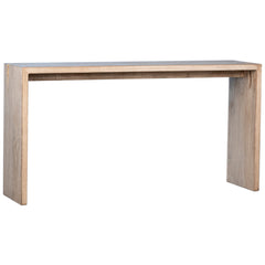 Merwin Console Table - Reclaimed Pine Light Warm Wash front three-quarter view - Console Tables by Dovetail - Whats New Furniture Portland OR