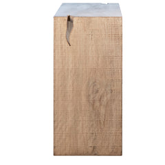Merwin Console Table - Reclaimed Pine Light Warm Wash side profile - Console Tables by Dovetail - Whats New Furniture Portland OR